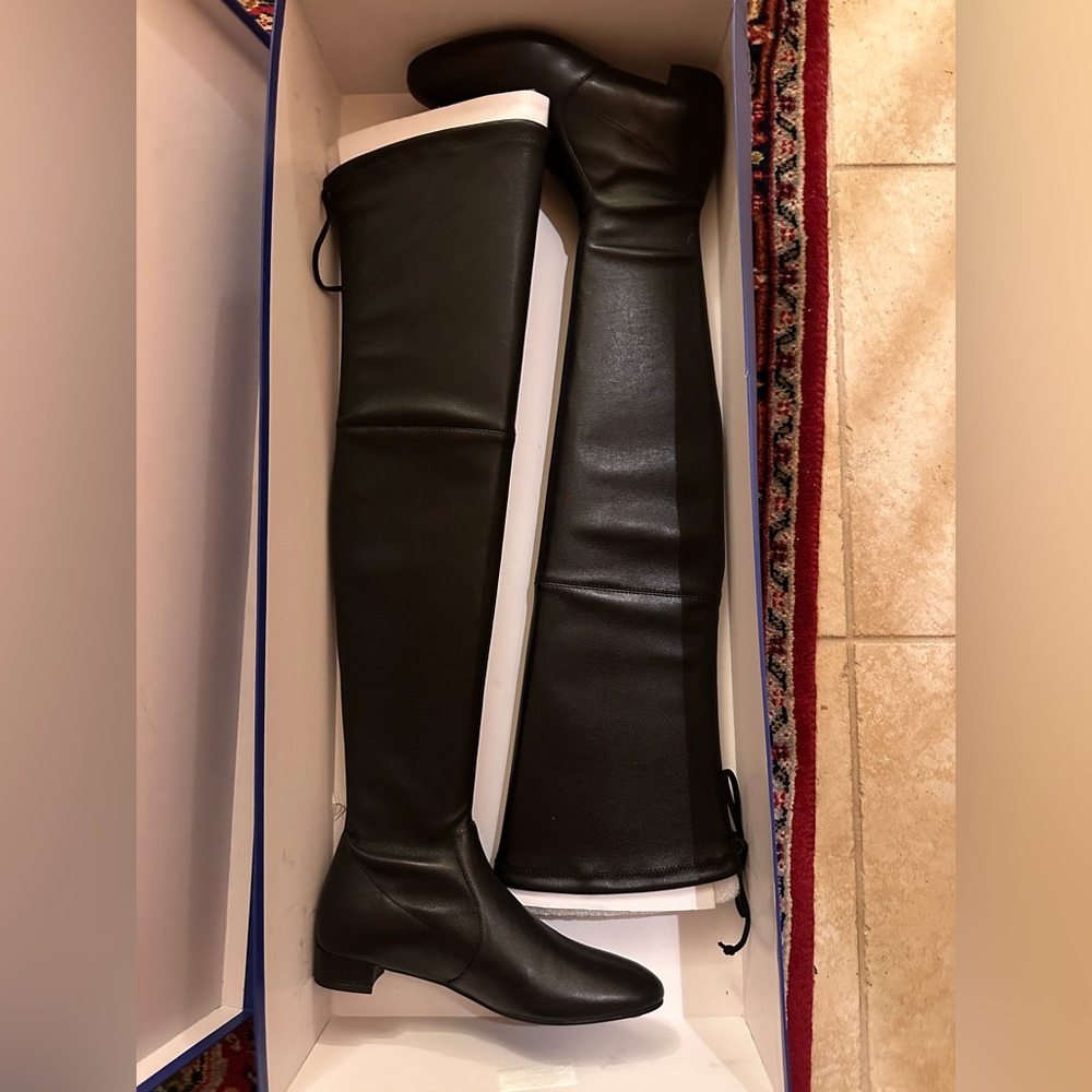 Stuart Weitzman Leather Genna Over The Knee Boot - Picture 4 of 6